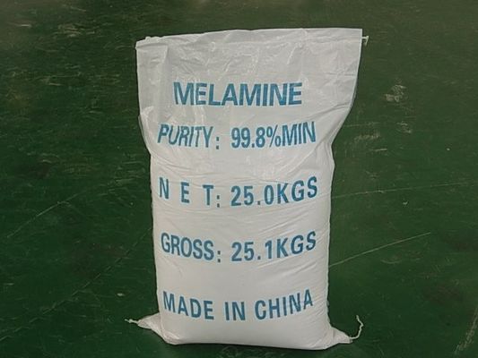 Guter Preis Melamin-Pulver des Protein-Wesentlich-3.1g/L 99,5%, Melamin-Harz PH7.8 C3H6N6 Online